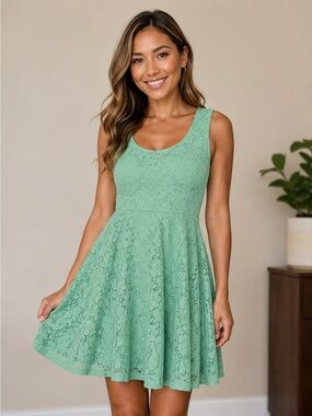 Candie's Mint Green Lace Sundress